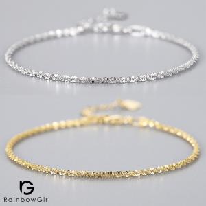 RainbowGirl ブレスレット レディース 蝶々 可愛い キラキラ CZダイヤ