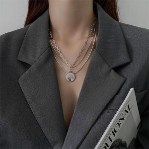 ネックレス レディース ステンレス メダル チ...の詳細画像2