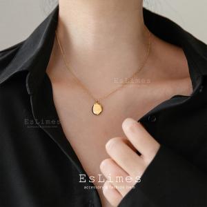 コインネックレス レディース プレート彫刻 不...の詳細画像5