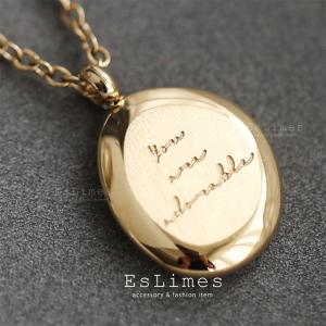 コインネックレス レディース プレート彫刻 不...の詳細画像4