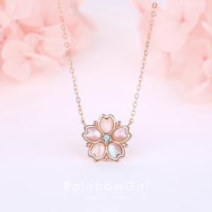 ネックレス レディース さくら 桜 花びら ピ...の詳細画像4