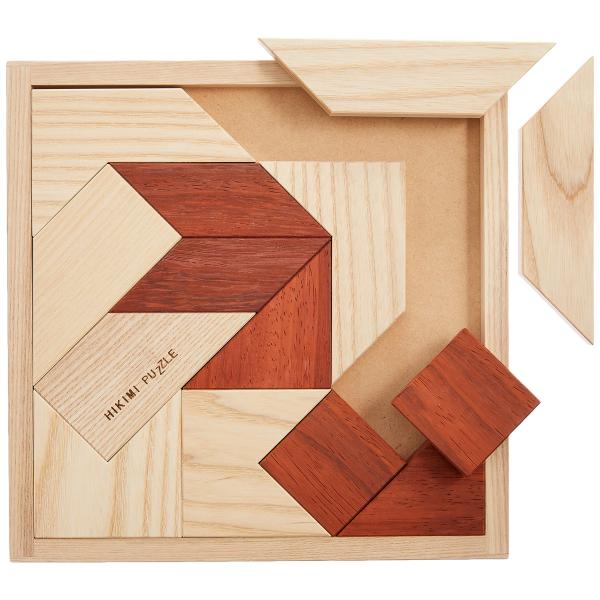 おもちゃ箱イカロス 匹見パズル アボロ 21.5x22.3x2.9cm 木材