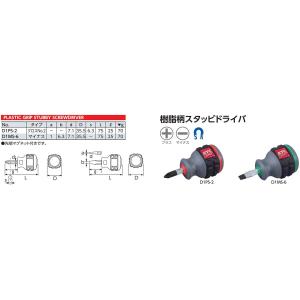 京都機械工具(KTC) 樹脂柄 スタッビドライ...の詳細画像1