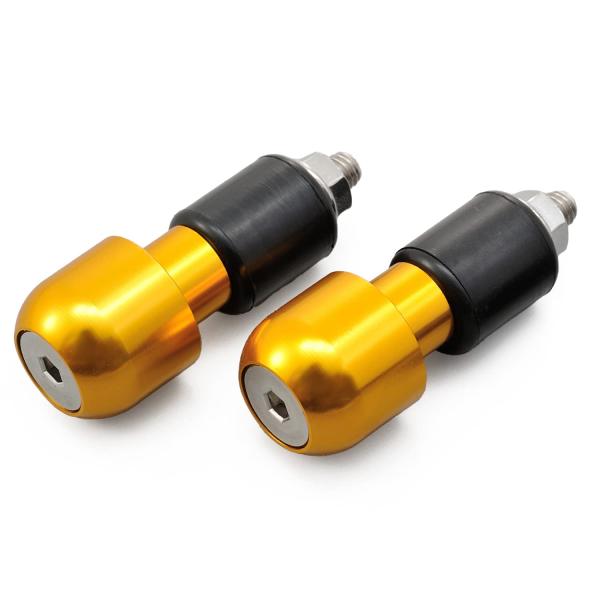 デイトナ(Daytona) アルミビレット バイク用 バーエンド 汎用 内径φ14-19 ラウンドタ...