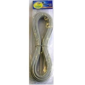 OHM 配線用 ビニール平行線 灰 6m 1200W (04-7324)