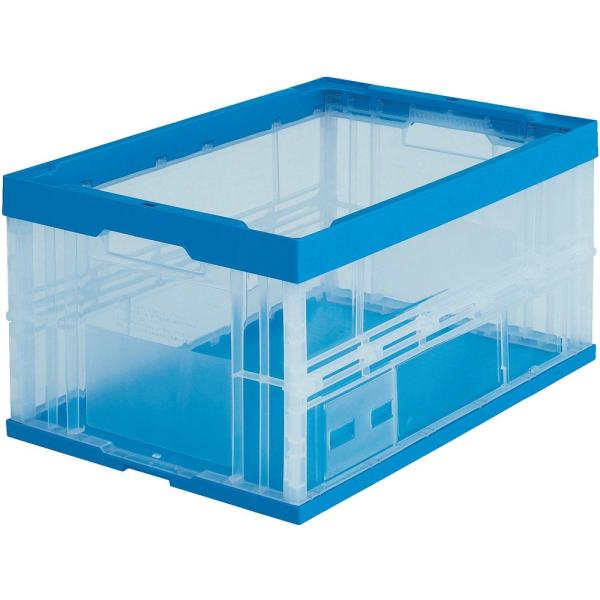 TRUSCO(トラスコ) 折りたたみコンテナ75L 透明 TR-75B-TM 収納ケース 収納ボック...