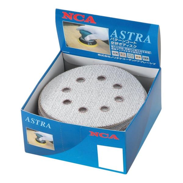 NCA ランダムサンダー用ペーパー 125mm A#80 50枚入