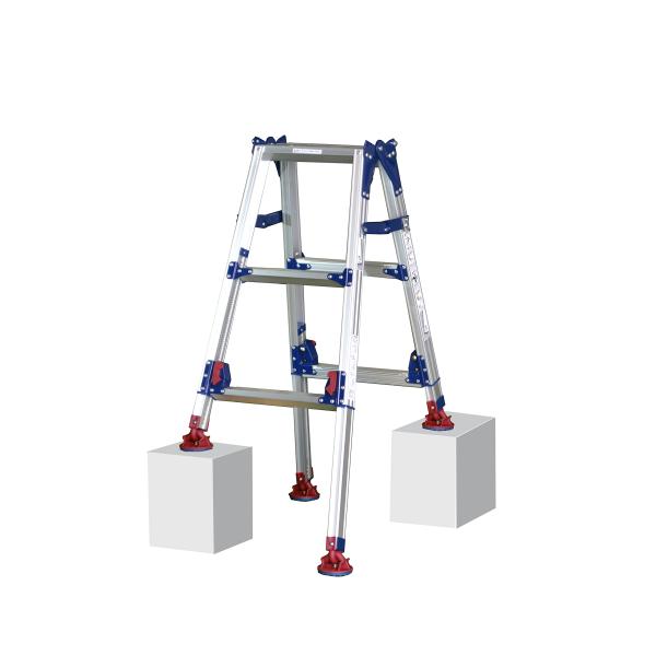 ピカコーポレイション 四脚アジャスト式脚立 かるノビ SCL-J90A