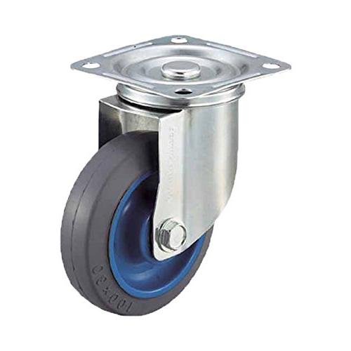 ワコー エアーキャスター(自在車) 125mm ゴム車 AMG125NRB