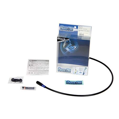 SWAGE LINE(スウェッジライン) フロントブレーキホースキット アルミ(ブラック/ブラック)...