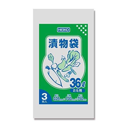 シモジマ HEIKO ポリ袋 漬物袋(無地) 2斗用 3枚/62-1000-30