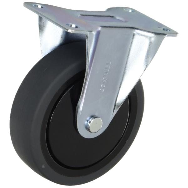 TRUSCO(トラスコ) 樹脂台車カルティオ用省音キャスター Φ100 エラストマー車 固定 TYS...