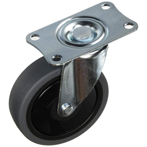 TRUSCO(トラスコ) 樹脂台車カルティオ用省音キャスター Φ100 エラストマー車 自在 TYS...