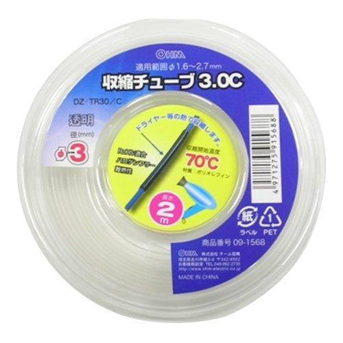 収縮チューブ　３．０透明　２ｍ