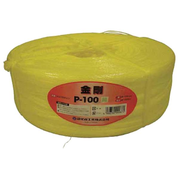 ツカサ 手結束用PP縄(ツカサテープ)P-100Y 黄 P100Y