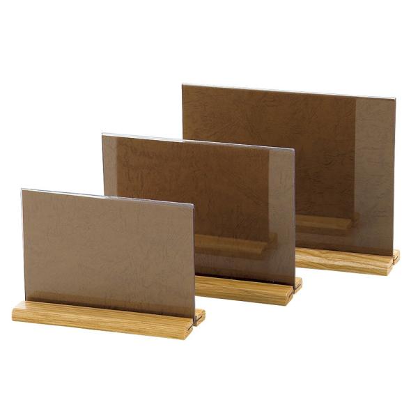 木製足付メニュー立て ナチュラル(小)15364