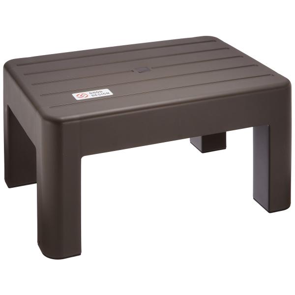 小原産業 プラスチック便利台 高さ22cm 中型タイプ ブラウン ST-505