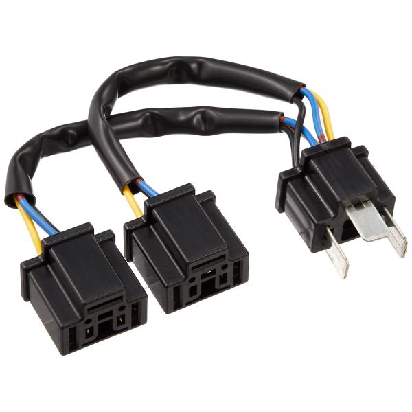 キジマ (kijima)バイク バイクパーツ 変換ハーネス H4オス -> H4メスx2 304-6...