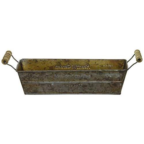 ケーイーアイ ケー・イー・アイ GREENHOUSE アンティーク風ブリキポット 2785-B 長角...