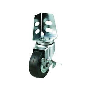 TRUSCO(トラスコ) アングル式 ゴムキャスター 自在ストッパー付き Φ100 TYSA-100...