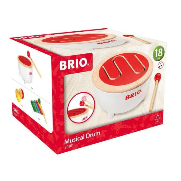 BRIO (ブリオ) ドラム [ 木製 楽器 おもちゃ ] 30181