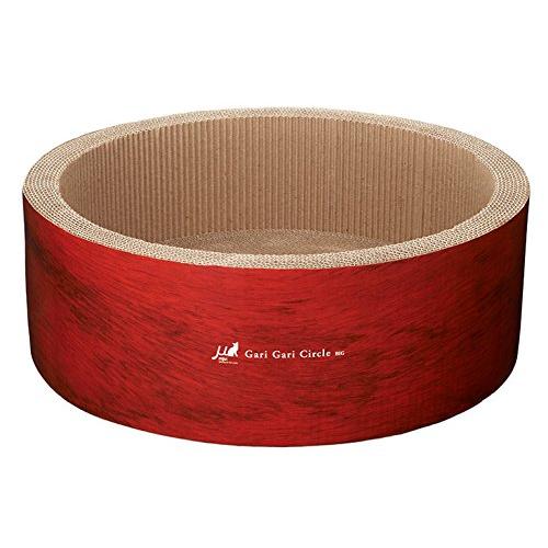 ミュー (mju:) 爪とぎ ガリガリサークル スクラッチャー インテリア ブラウン ビッグ