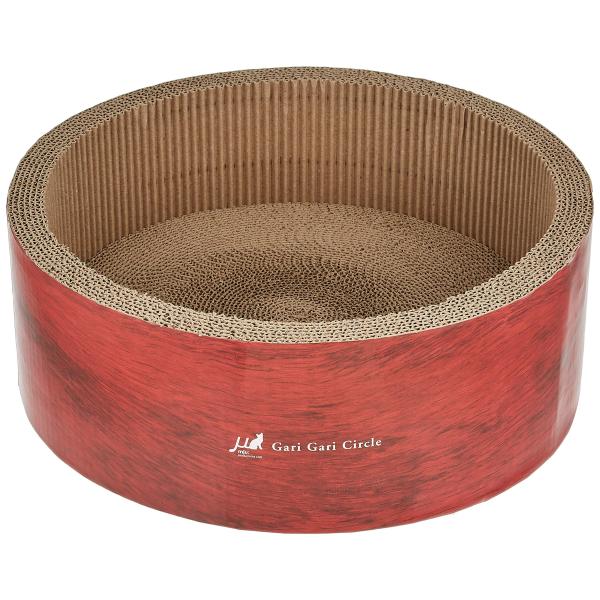 ミュー (mju:) 爪とぎ ガリガリサークル スクラッチャー インテリア ブラウン レギュラー