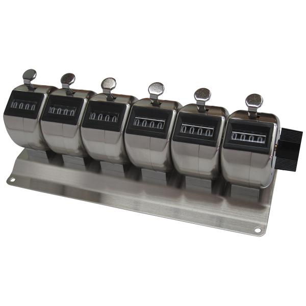 ステンレス製 6連式 数取器 (カウンター) HM404-6
