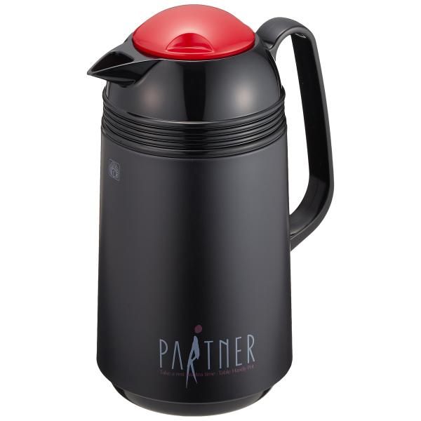 ピーコック ハンディポット ガラス製 卓上 保温 ブラック 1.0L GHC-100 B