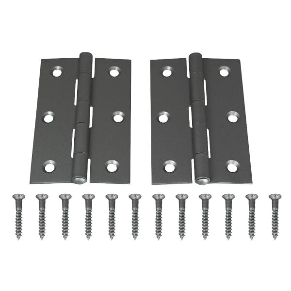 ハイロジック 扉用丁番 シルバー蝶番 89mm 072616 2枚入