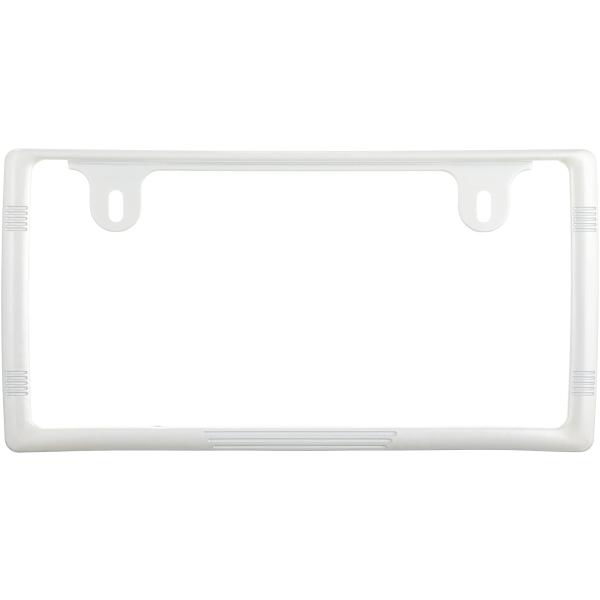 HKB SPORTS ナンバーフレーム パールホワイト 1枚HK-002