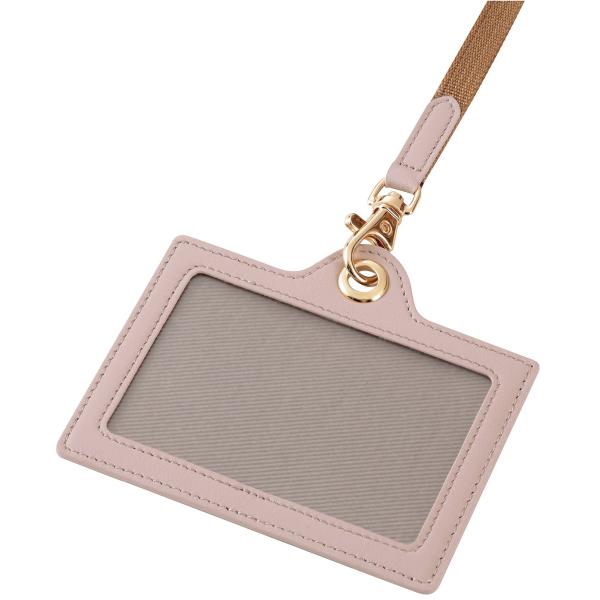 レイメイ藤井 IDカードホルダー 本革 ラセ メモホルダー付き ベージュ GLP2801J