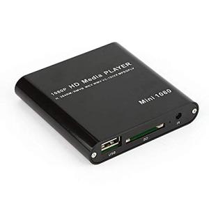 超ミニサイズマルチメディアプレーヤー ブラック HDMI端子搭載 簡単接続 SDカード・USBメモリ...