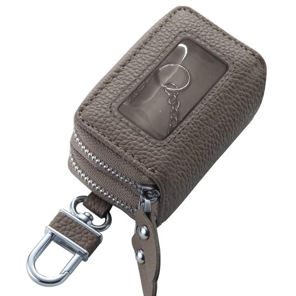 【AWESOME/オーサム】 スマートキーケース クリア窓付きダブルファスナータイプ オリーブASK...