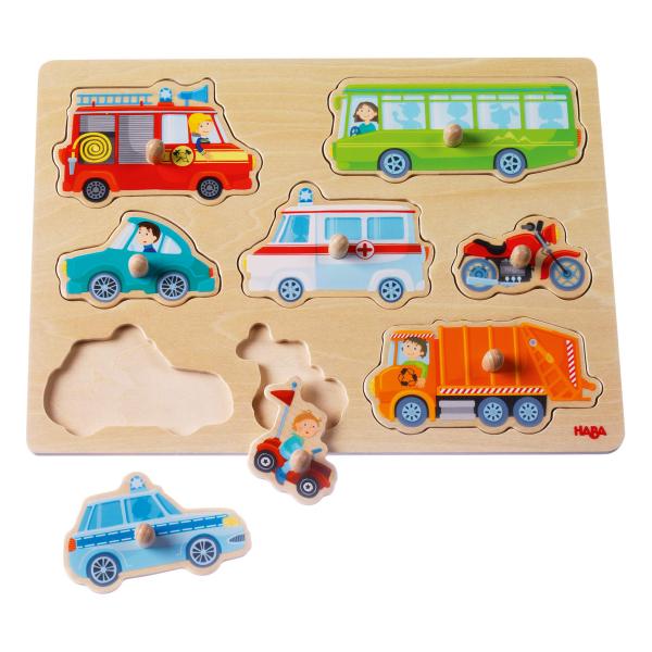 HABA ハバ ノブ付きパズル・みんなのくるま HA301940