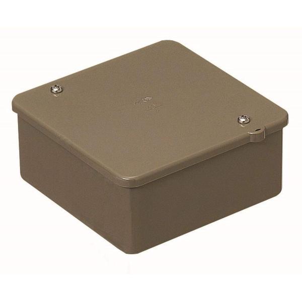 未来工業 PVKボックス 中形四角浅型・ノック無 チョコレート 1個価格 PVK-AOT
