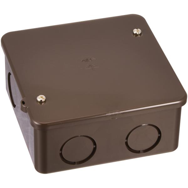 未来工業 PVKボックス 中形四角浅型・ノック付 チョコレート 1個価格 PVK-ANT