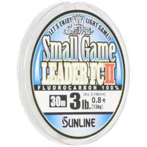 サンライン(SUNLINE) リーダー ソルティメイト スモールゲームリーターFC II フロロカーボン 30m 0.8号 3lb ナチュラルクリア