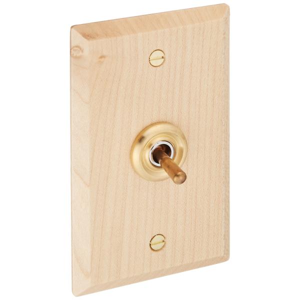 アクシス/Homestead+スイッチ+ウッデンプレートスイッチ メープル+トグルスイッチ+HS23...