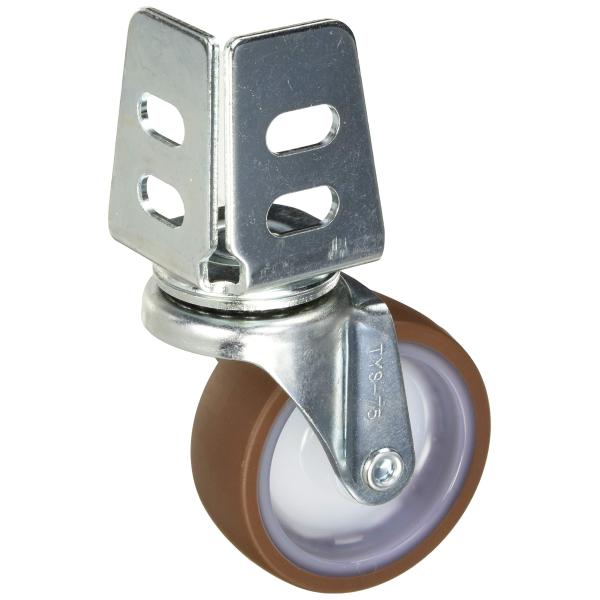 TRUSCO(トラスコ) アングル式ウレタンキャスター 自在 Φ75 TYSA-75UR