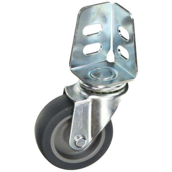 TRUSCO(トラスコ) アングル式エラストマーキャスター 自在 Φ75 TYSA-75EL
