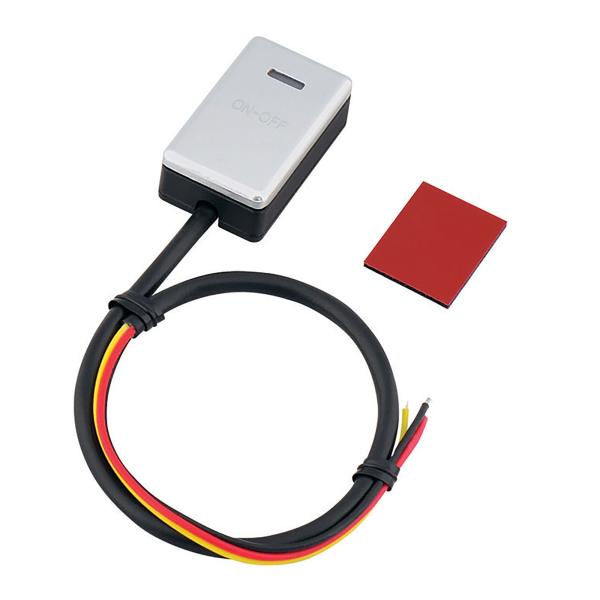 エーモン(amon) 貼り付けクリックスイッチ ON-OFF DC12V・1A 発光色:ホワイト 3...