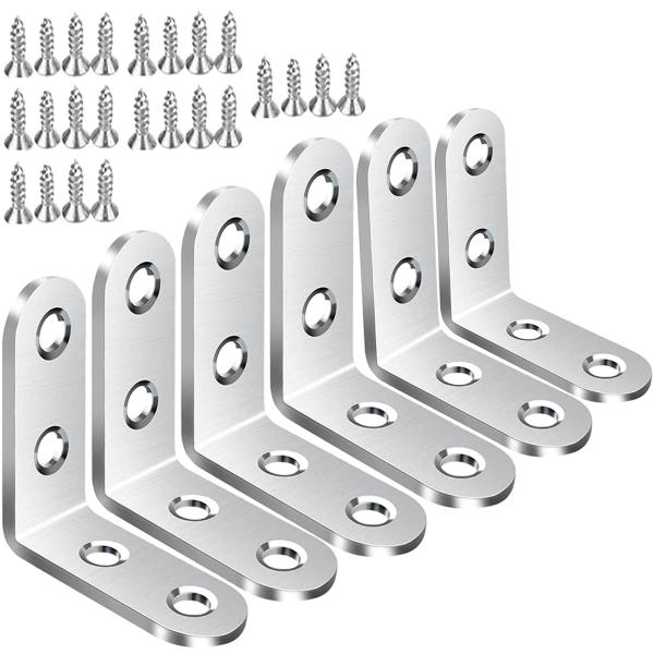 MOLATE アングルブラケット ステンレス製 棚受け 金具 65*65mm 厚さ 3mm 汎用 ア...