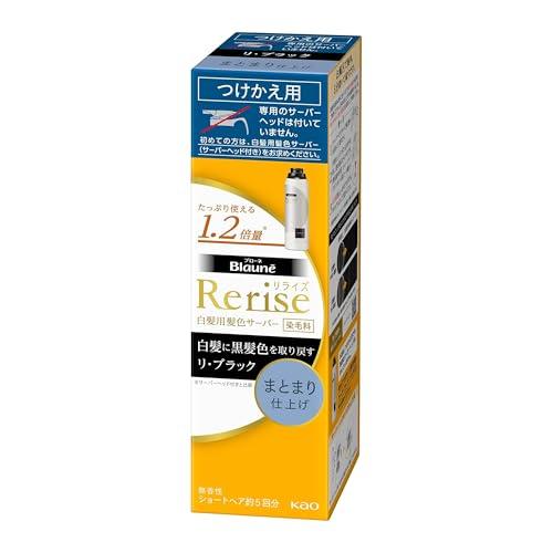 ブローネリライズ 白髪用髪色サーバー リ・ブラック (自然な黒さ) まとまり仕上げ 男女兼用 つけか...