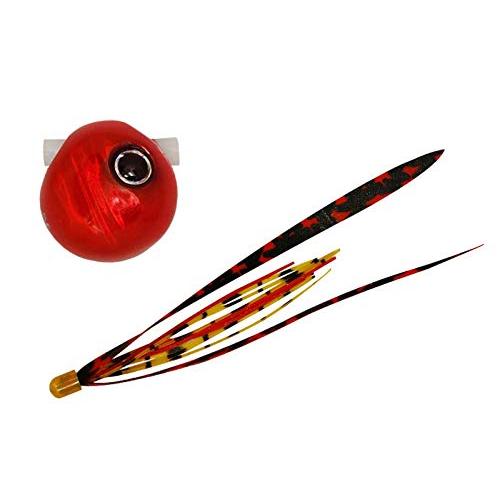 JACKALL(ジャッカル) 鉛式 ビンビン玉 スライド 80g F179 レッドレッド/シマレッド...