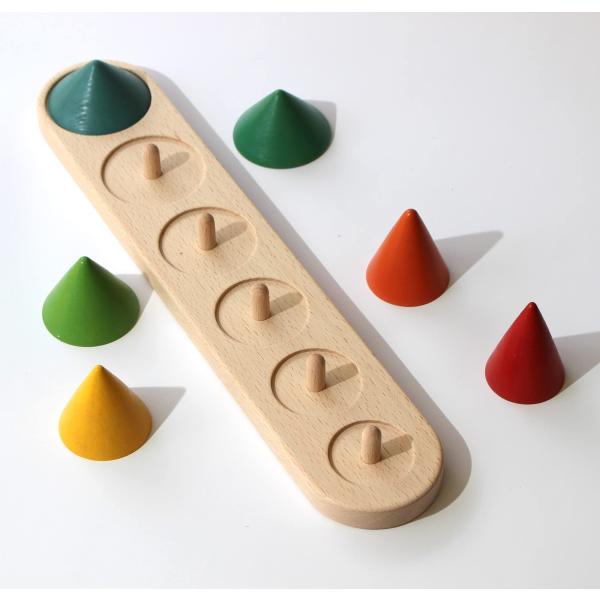 精神状態を測る木のおもちゃピックアップコーン //日本グッドトイ受賞 知育玩具 日本製 1歳〜100...