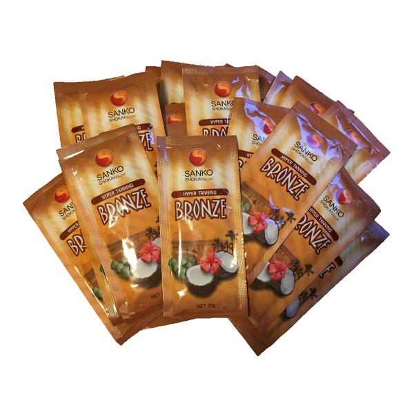 ブロンズ タンニングジェル (20g) 日焼けマシン専用ジェル (25パウチ入り)