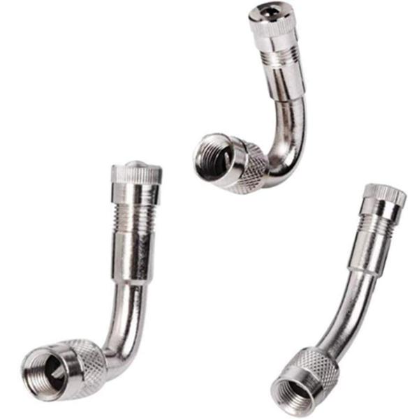 YFFSFDCバイク用エアーバルブ 45°+ 90°+ 135°エクステンション L型 エアバルブ ...