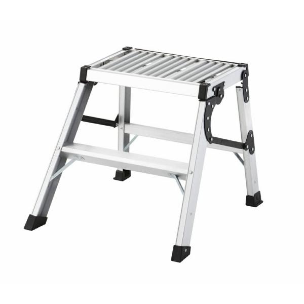 長谷川工業(Hasegawa)アルミ折りたたみ式作業台 ゼロステップ 2段 WD-50b(0.50m...