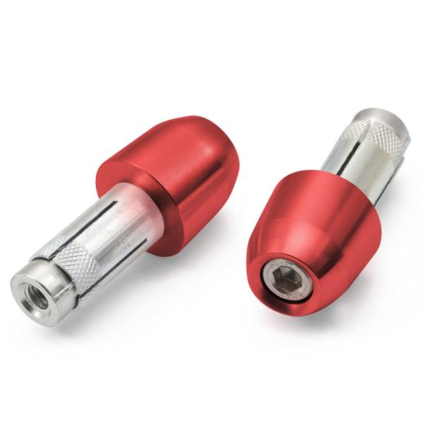 デイトナ(Daytona) アルミビレット バイク用 バーエンド 汎用 内径φ14-19 ラウンドプ...